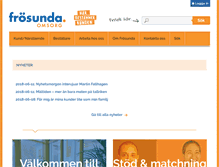 Tablet Screenshot of frosunda.se